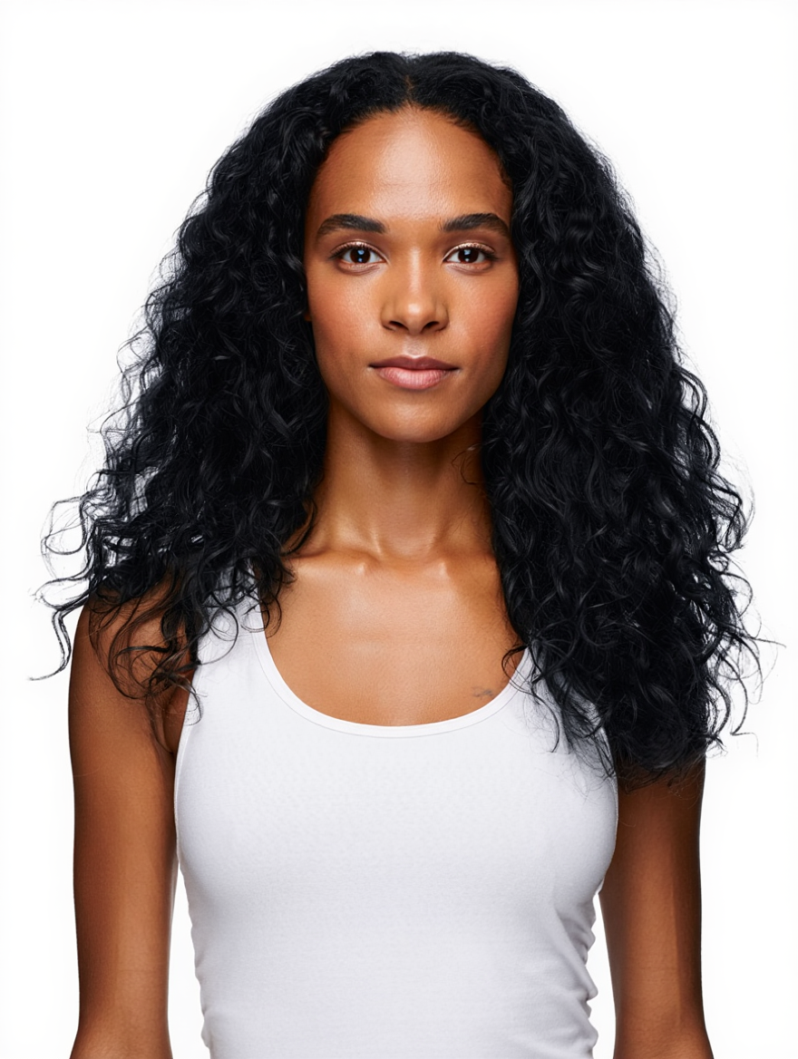 BBH V-Part Wig Deep Curly
