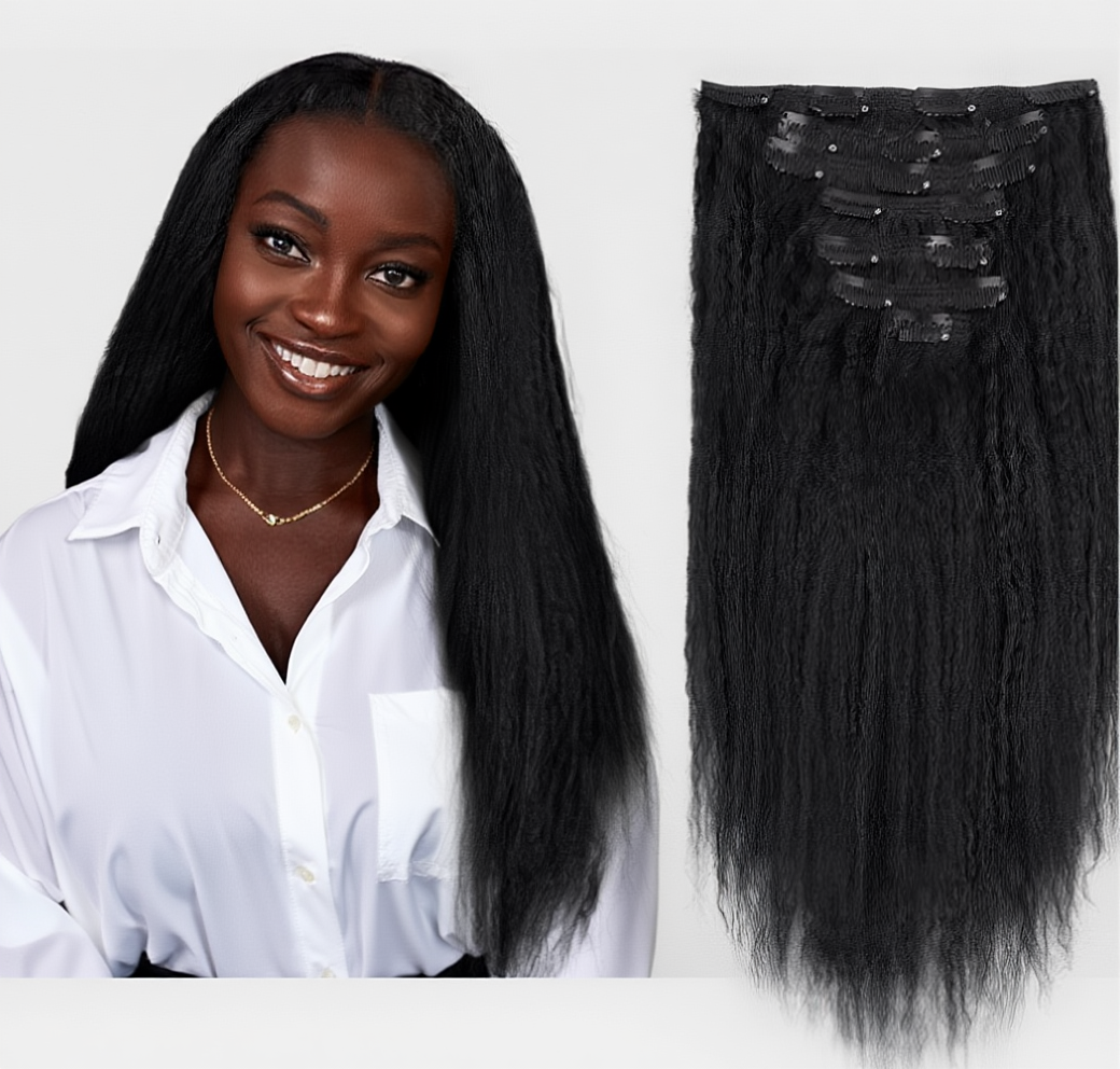 BBH Clip-In Extensions Kinky Straight